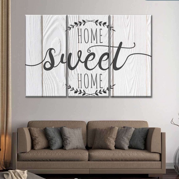Other - Home Sweet Home Multi Panel Canvas Wall Art